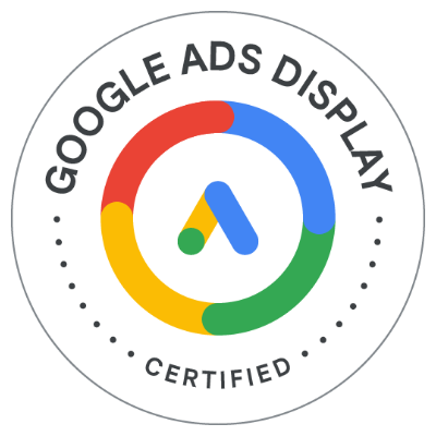 Google Ads Display Certification badge from Google Skillshop