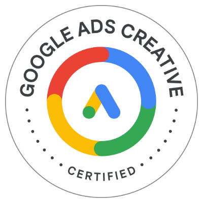 Google Ads Creative Certification badge from Google Skillshop