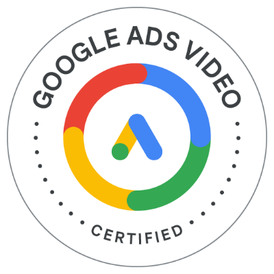 Google Ads Video Certification badge from Google Skillshop